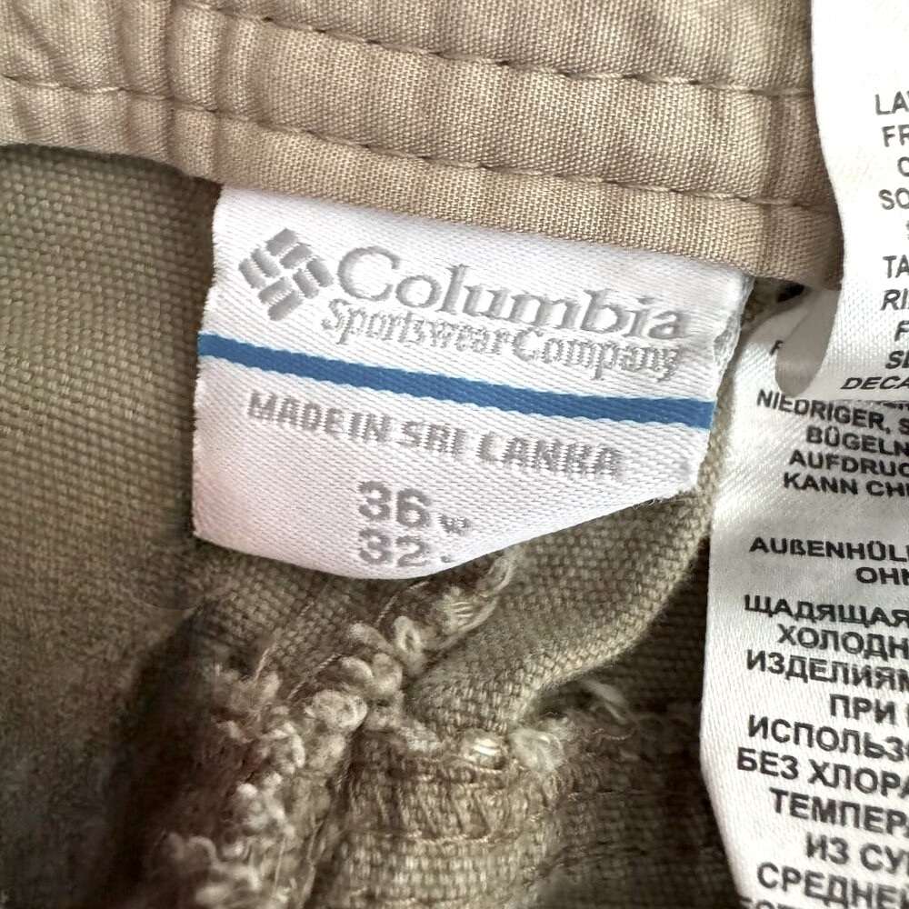 Columbia Sportswear Khaki Cargo Pants Men’s 36x32 - Picture 3 of 5